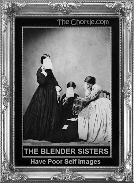 The Blender sisters have poor self images.