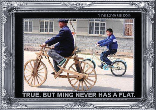 True. But Ming never has a flat.