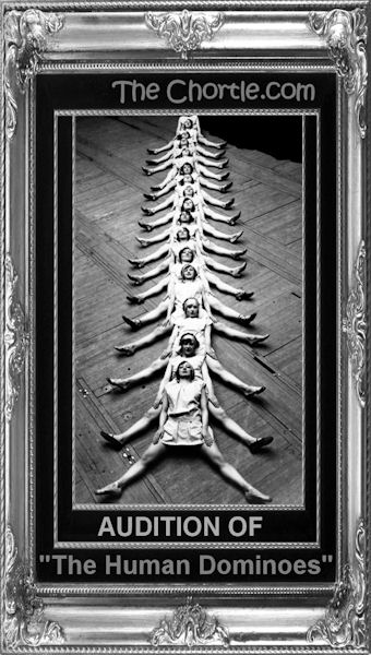Audition of "The Human Dominoes"