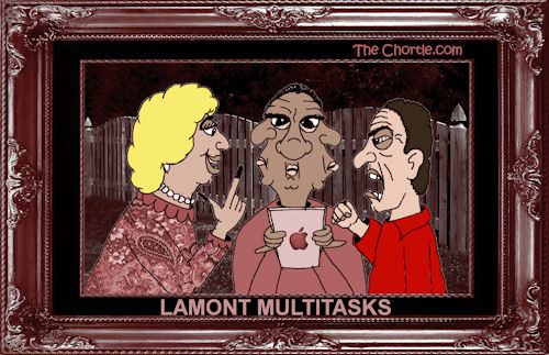 Lamont multitasks