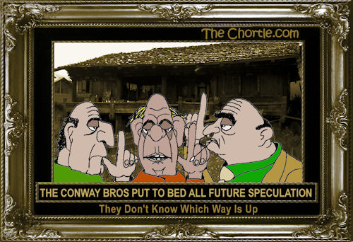 The Conway Bros put to bed all future speculation they don't know which way is up