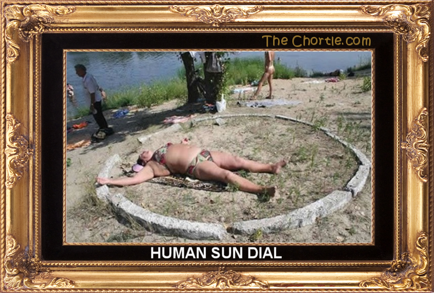 Human sun dial
