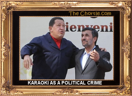 Karaoki as a political crime.