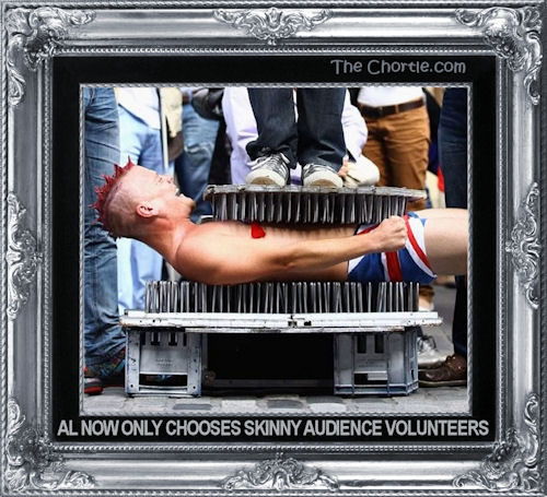 Al now only chooses skinny audience volunteers