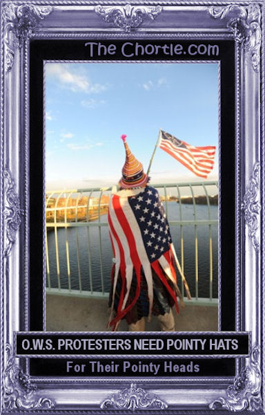 O.W.S. protesters need pointy hats for their pointy heads