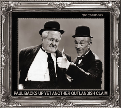 Paul backs up yet another outlandish claim
