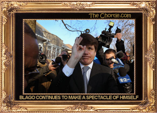 Blago makes a spectacle of himself