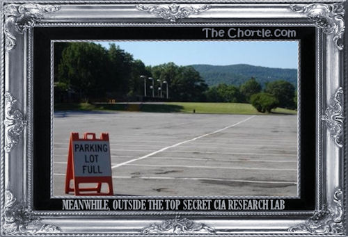 Meanwhile, outside the top secret CIA research lab