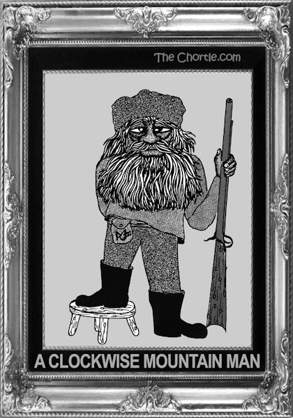 A clockwise mountain man
