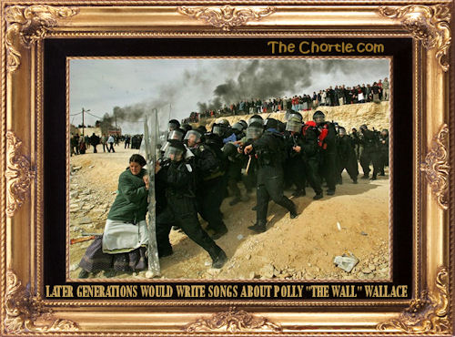 Later generations would write songs about Polly "The Wall" Wallace