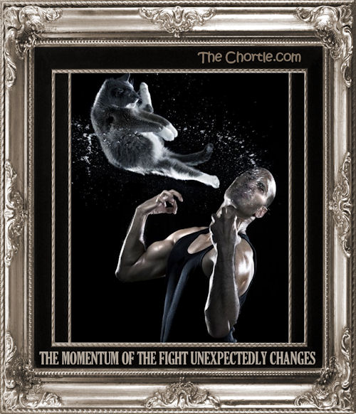 The momentum of the fight unexpectedly changes