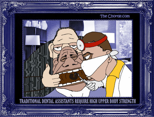 Traditional dental assistants require high upper body strength