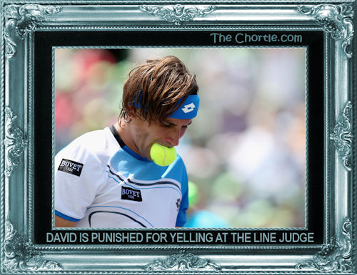 David is punished for yelling at the line judge