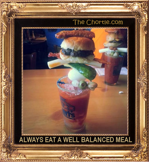 Always eat a well balanced meal