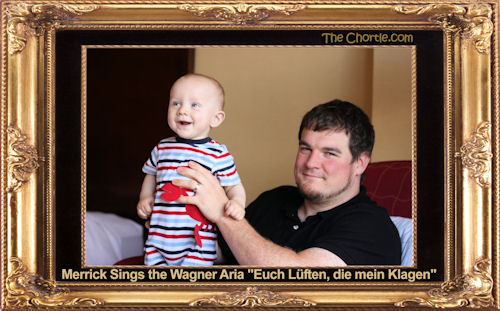 Merrick sings the Wagner aria "Euch Luften, die mein Klagen"