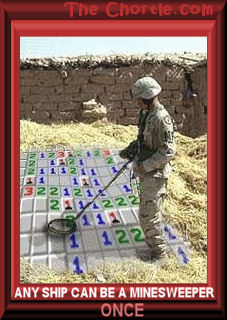 Any ship can be a minesweeper. Once.