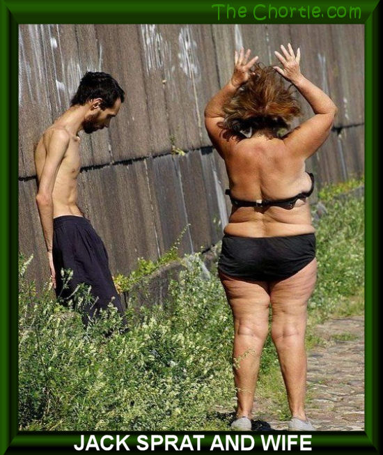 Jack Sprat and wife 