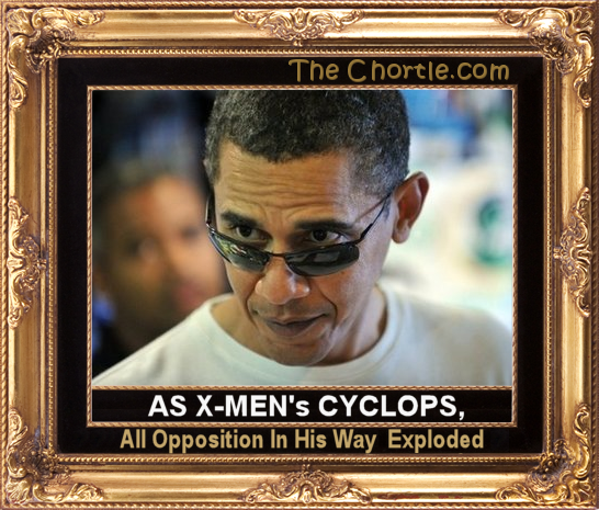 As X-Men's Cyclops, all opposition in his way exploded.