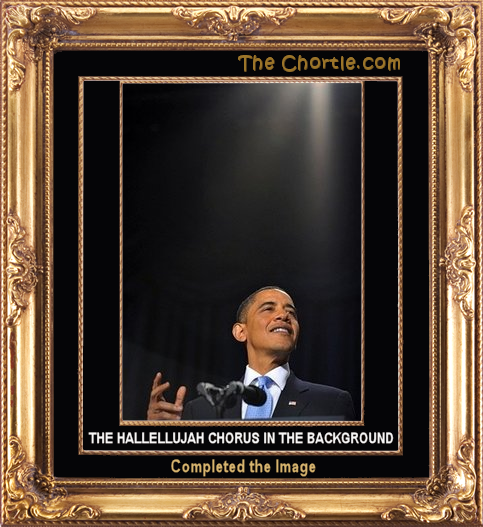 The Hallellujah Chorus in the background completed the image.