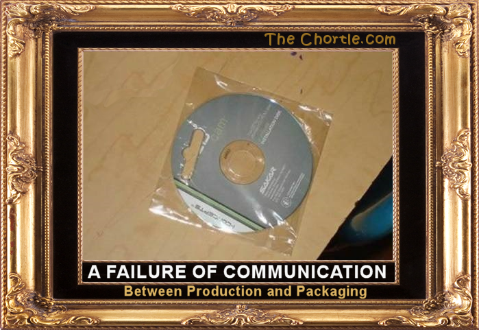 A failure of communication between production and packaging.
