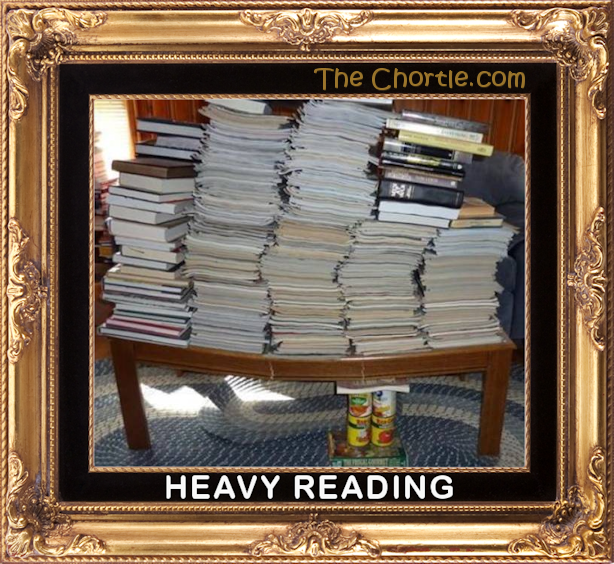 Heavy reading.