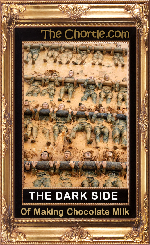 The dark side of making chocolate milk.