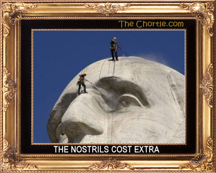 The nostrils cost extra.